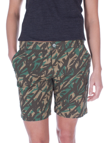 Patagonia Wm's Stretch All Wear Shorts (Bamboo: Camp Green)