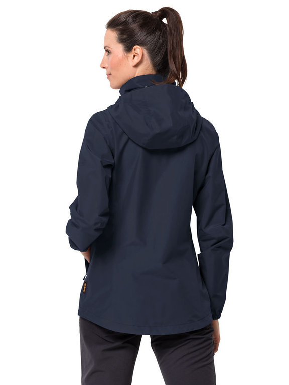 (Midnight Point Jacket Jack Wolfskin Blue) Jacket Women\'s Rainwear Stormy