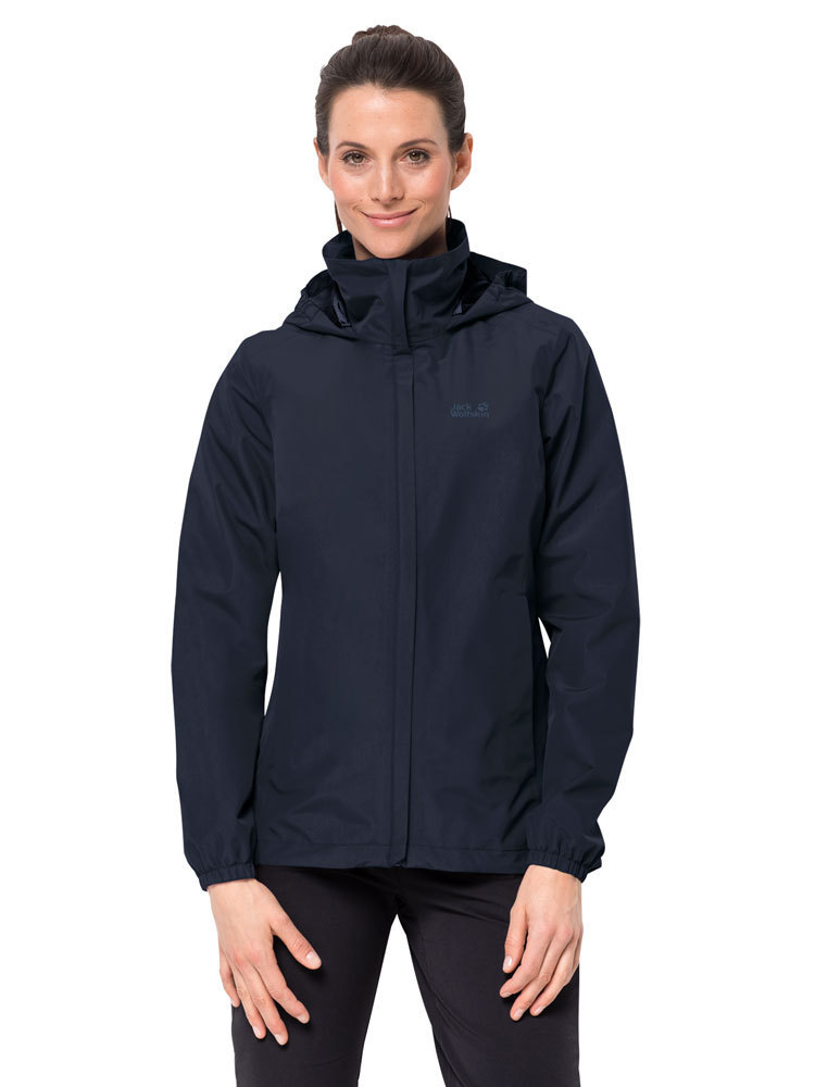 Beweren Afscheiden hooi Jack Wolfskin Women's Stormy Point Jacket (Midnight Blue) Rainwear Jacket