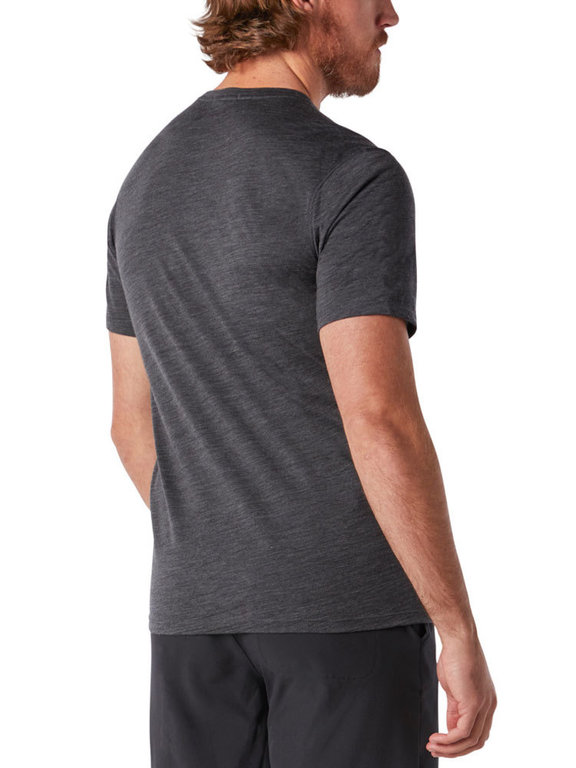Smartwool Men's Merino 150 Colorblock Short Sleeve (Iron Heather) Shirt