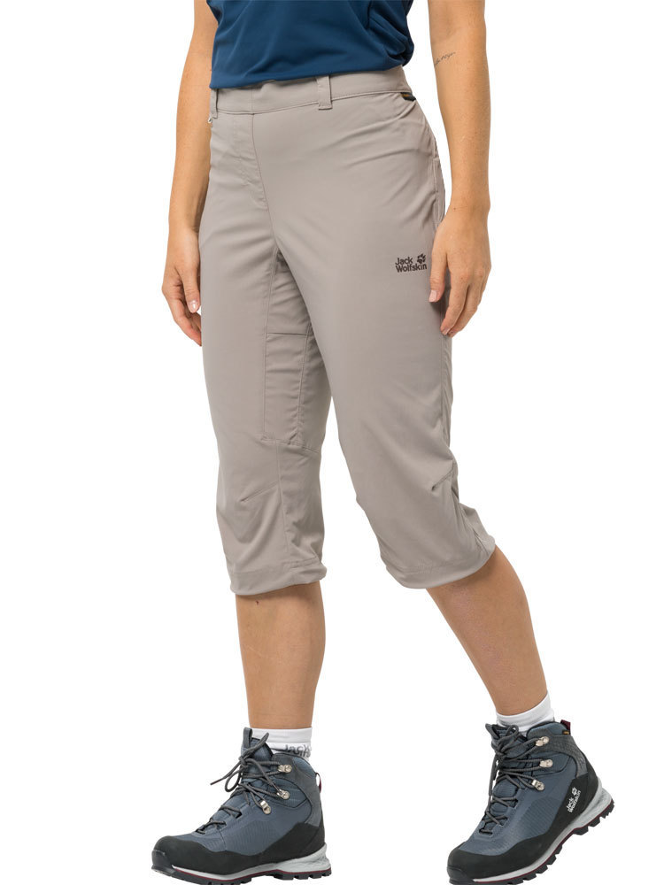 Jack Wolfskin Women's Activate Light 3/4 Pants (Moon Rock) Outdoor Pants