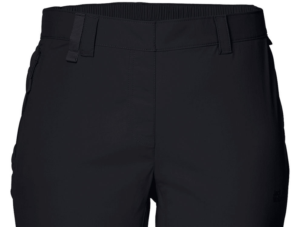 Jack Wolfskin Women\'s Activate Light 3/4 Pants Outdoor (Black) Pants