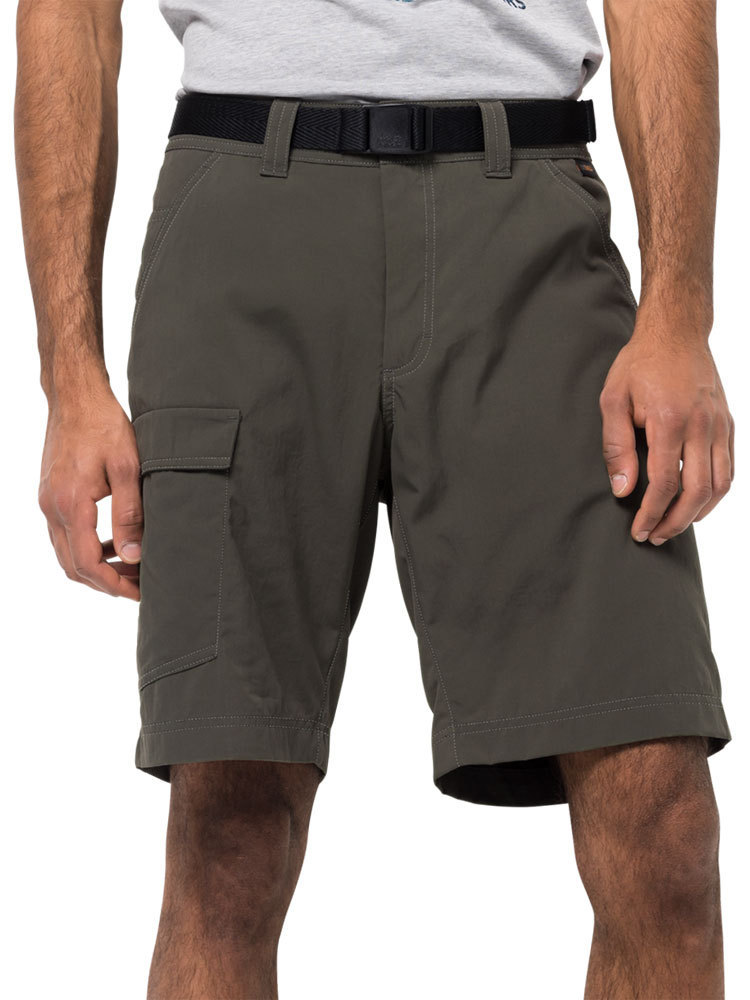 Aanklager jeugd serveerster Jack Wolfskin Men's Hoggar Shorts (Dark Moss) Supplex Nylon Shorts