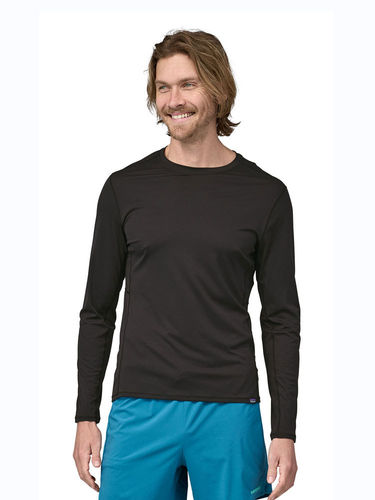Patagonia Men's L/S Cap Cool Lightweight Shirt (Black)